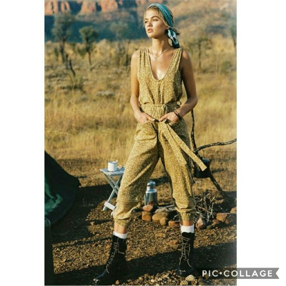 Spell & the Gypsy Collective Designs Wild Thing Jumpsuit Mustard Sz S